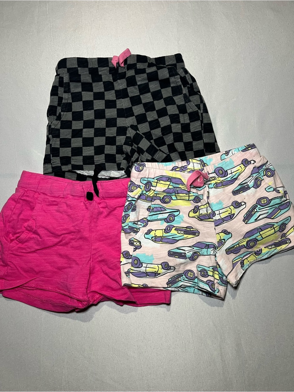 Spotted Zebra Toddler Girls 2T Assorted Pull On Cotton Shorts Set of 3